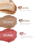 Makeup Sticks Set, Matte Cream Blush Stick for & Contour)