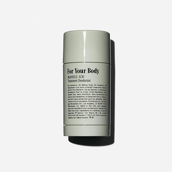 Nécessaire The Deodorant Eucalyptus | Natural Aluminum Free Deodorant For Women & Men. Extra Strength Treatment with Mandelic Acid. Free of Baking Soda, Ozokerite & Parabens (75 g/2.5 oz)