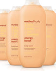Method Body Wash, Energy Boost, Paraben and Phthalate Free, 18 oz (Pack of 6)