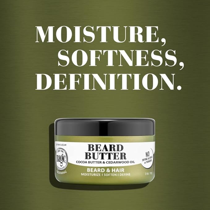 Softsheen-Carson Magic Shaving Beard Grooming Kit for Men with Cedarwood Oil, Includes Beard Butter, Scrub and Cleanser, Gift Set for Facial Hair Care,1 kit