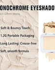 evpct Matte Nude Beige Mini Single Eyeshadow Palette, French Anilla Nude Natural Cream Matte Eye Shadow Palette Makeup Singles for Older Women Eyes, High Pigment Long Lasting Monochrome Eyeshadow