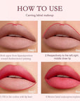 evpct 6Pcs Long-Lasting Lip Liner Pencils Set for Shaping & Sculpting Lips, Light Orange Berry Rose Red Purple Coral Pink Waterproof Longwear Matte Rich Lip Colors Liner Crayon Lipstick 03