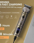 Beard Trimmer Kit Professional Hair Clipper Zero Gapped T-Blade Electric Shaver Razor Nose Body Trimmer for Men Cordless Grooming Kit 7 in 1