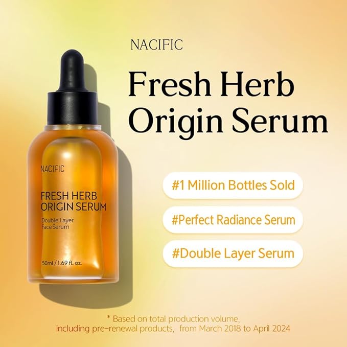 NACIFIC Fresh Herb Origin 4 Pieces Skincare Set – Hydrating Toner, Antioxidant Serum, Moisturizing Cream, Mist Serum – Korean Skincare for Glowing, Healthy Skin
