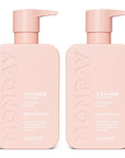 MONDAY HAIRCARE Volume Shampoo + Conditioner Set (2 Count) 12 oz. For Thin, Fine, and Oily Hair Made with Coconut Oil, Ginger Extract, and Vitamin E 100% Recyclable Bottle