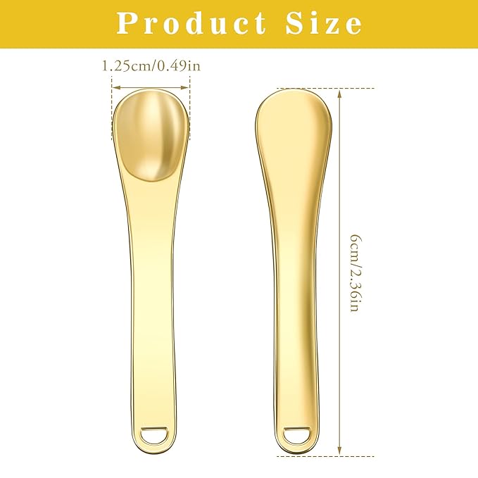 Sibba Facial Massage Spatula Sticks Mini Skincare Tiny Spoons Face Eye Cream Lotion Makeup Applicator Tools Brush Set Skin Care Beauty Cosmetic Tool (3 PCS Multi-colored)
