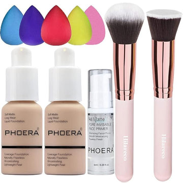 2 Pack PHOERA Foundation Nude 102 and Face