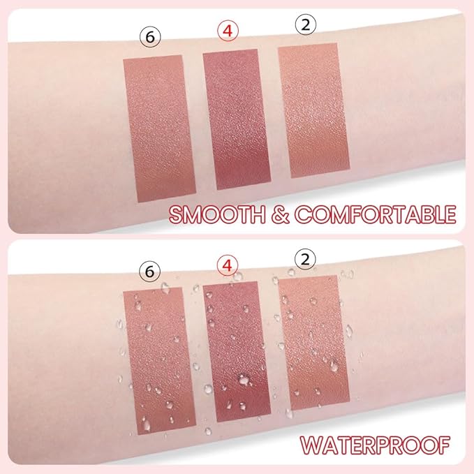 BINGBRUSH Crayon Matte Longwear Lipstick Pack Set,Moisture Smooth Color Stick Ultimate Lip Pencil Stain Crayon for Makeup Collection - Waterproof Velvet Long Lasting Lipstick Gloss for Women(04#)