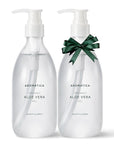 AROMATICA Organic Aloe Vera Gel (2 pack), After Sun Care and Sunburn Relief with Pure Aloe Vera Gel Face&Hair, Sun Burn Moisturizer EWG Verified (10.14oz/300ml)