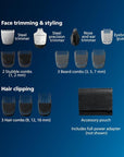 Philips Norelco Multigroom 3000 Series, All-in-One Trimmer, Beard Trimmer and Hair Clipper, 15-Piece Men's Grooming Kit for Head, Beard, Face, Nose, Ears, No Blade Oil Needed, Soft Pouch, MG3770/40