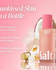 Saltair Shimmering Body Oil - Pink Beach Scented Dry Oil Moisturizer with Light-Reflecting Pearl Pigments. Moisturizing Glow for All Skin Types - 4 Fl Oz