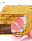 Under Eye Patches, 30PCS Pink Eye Mask, Eye Gel Pads With Collagen Treatment for Reducing Dark Circles, Lighten Wrinkles Anti-Aging Moisturizing, Fine Lines Eye Bags Puffiness Women Men