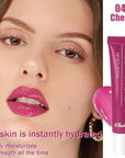 Summer Hydrating Lip Butter Balms Lip Gloss,Natural Vegan Lip Balm Tinted for Instant Moisture,Shine,Hydration Purple-Tinted,Soothes & Softens Dry Lips,Bálsamo labial hidratante 04#Cherry (0.5 Oz)