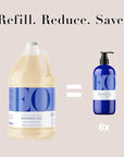 EO Shower Gel Body Wash Refill, 1 Gallon, French Lavender, Organic Plant-Based Skin Conditioning Cleanser with Pure Essentials Oils