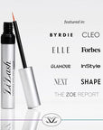 LiLash Purified Eyelash Serum to Grow Longer & Fuller-Looking Lashes - Eyelash Growth Enhancer, Safe for Use with Contacts, Lash Extensions, Sensitive Eyes - Vegan & Cruelty-free (2mL, 90-Day Supply)