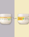 Burt's Bees Calming Night Cream, With Aloe and Rice Milk, Face Moisturizer For Sensitive Skin Infuses Skin With Moisture While You Sleep, 98.8 Percent Natural Origin, 1.8 oz. Tub