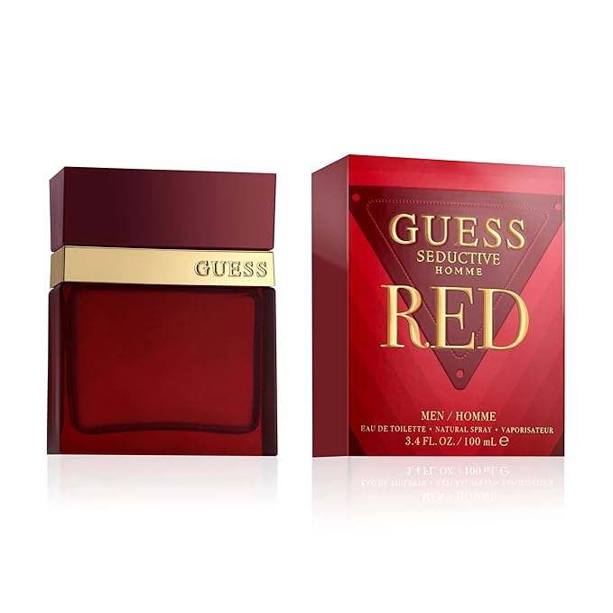 Guess Seductive Red Men/Homme Eau de Toilette Cologne Spray For Men, 3.4 Fl. Oz.