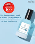 THANKYOU FARMER True Water Deep Serum EX 2.11 Fl Oz (60ml) - Korean Hyaluronic Acid Serum for Face, Phyto Mucin Essence, Hydrating Serum, Korean Serum, Dermatologist-tested