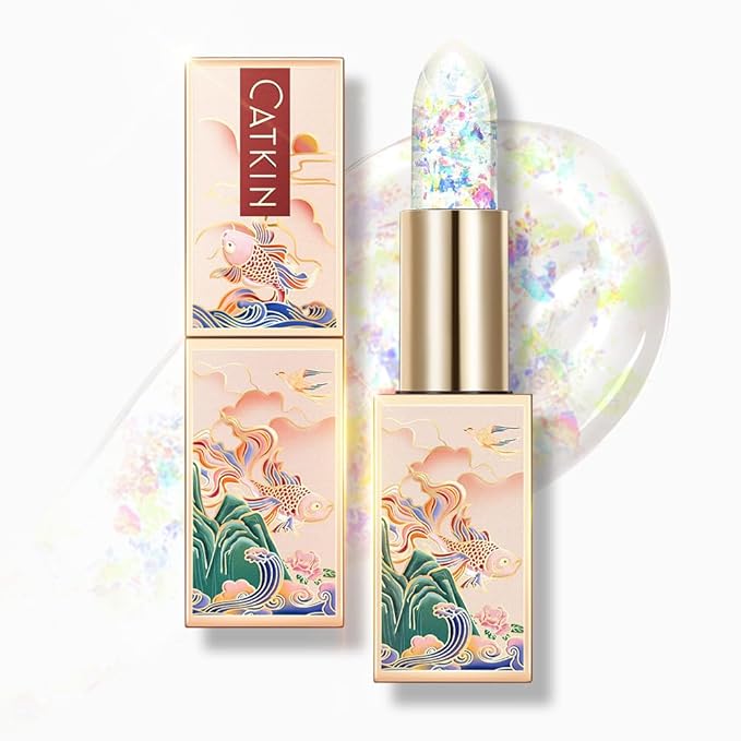 CATKIN Lip Balm Color Changing Lipstick Ultra Hydrating Lip Moistrurizer with Vitamin E Nourishing For Cracked & Dry Lips 0.12 oz C21