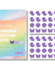 UV Stickers for Sunscreen - 40 Count UV Detection Stickers, Know When to re-Apply Sunscreen, Safe for Kids Age 3+, 4 Pattern Types for Girls & Boys