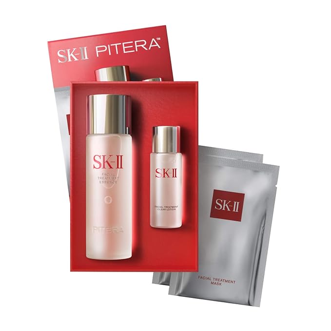 SK-II Youth Essentials Skin Care Set - Includes Facial Cleanser, Facial Essence & SKINPOWER Face Cream - Anti Aging Skin Care Set to Reduce Fine Lines & Improve Uneven Texture (3 Count)