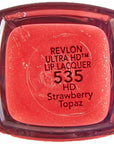Revlon Ultra HD Lip Lacquer, HD Strawberry Topaz