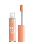 NYX PROFESSIONAL MAKEUP This Is Milky Gloss, Vegan Lip Gloss, 12 Hour Hydration - Milk & Hunny (Sheer Light Honey)