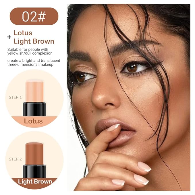 evpct 2In1 Cream Contour Stick Contouring Concealer Sticks