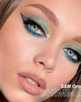 evpct Green Shimmer Cream Eye Shadow Brightener Sticks Set for Eyes, Green Shimmery Matte Pencil Eye shadow Applicator Stick Pen Palette Makeup Waterproof sombras en crema para ojos 34#