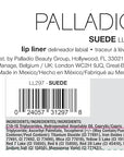 Palladio Lip Liner Pencil, Wooden, Firm yet Smooth, Contour and Line with Ease, Perfectly Outlined Lips, Comfortable, Hydrating, Moisturizing, Rich Pigmented Color, Long Lasting, Suede