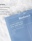 BIODANCE Hydro Cera-nol Real Deep Mask, Overnight Hydrogel Mask, Hydrating Facial Mask For Sensitive Skin, Redness Reducing & Quick Soothing Effect, Korean Skincare, Stocking Stuffers |1.19oz(34g)x4ea