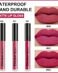 evpct 3Pcs Mauve red Berry pink Rose red Matte Liquid Lipstick Sets for Women 24-hour Matte+Lipstick Lipstick Lip Stain Gloss Long Lasting 24 Smudge Waterproof