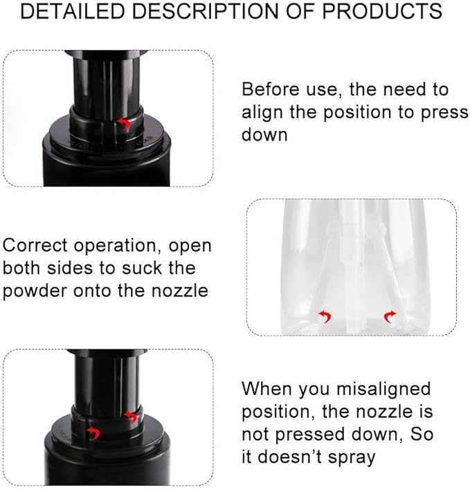 Barber Powder Bottle Spray - for Applying Talc Home, Beauty