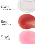 LAURA GELLER NEW YORK Fine Shine Glossy Lip Oil, Rose Garden - Hydrating Squalane - Pink Lip Gloss