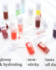 NOONI Korean Lip Oil Set - Appleberry & Applecherry | Long-Lasting, Moisturizing, Plumping, Revitalizing for Dry Lips, Waterproof, No Peel Off, 0.12 FL Oz x 2ea