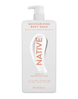 Native Moisturizing Body Wash Contains Naturally Derived Ingredients | For Women & Men, Sulfate, Dye, & Paraben Free Leaving Skin Soft and Hydrated | Peach & Orange Blossom 18 oz
