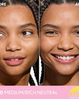COVERGIRL Clean Fresh Blurring Skin Tint with SPF 30, 440 Medium/Rich Neutral, Liquid Foundation, Soft Matte Finish, Smooths, Brightens, Blurs Pores, Mineral Sunscreen, Vegan Formula