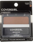 Cover Girl cheekers Bronzer olden Tan .12 oz 104 G
