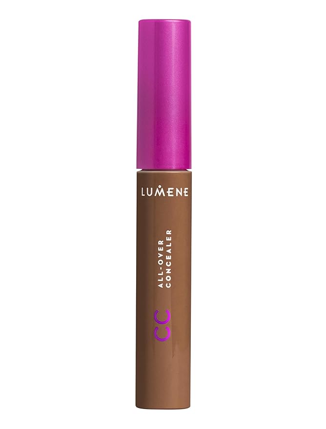 Lumene Under Eye Concealer - CC All-Over Hydrating Concealer with Medium Coverage - Multi-Tasking Under Eye Makeup Infused with Hyaluronic Acid with a Skin-Like Finish - 7 Deep (0.3 fl oz)