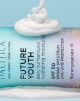 Pacifica Beauty Future Youth Daily Turnaround Hydrating Moisturizer, SPF 50 Broad Spectrum, UVA/UVB Sun Protection, Sunscreen, Face Moisturizer, For Aging and All Skin, Vegan, 1.7 fl oz (1 Count)