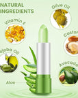3 Pcs Aloe Vera Color Changing Lipstick,Long Lasting Nutritious Moisturizing Lip Balm Magic Temperature Color Change Lip Gloss