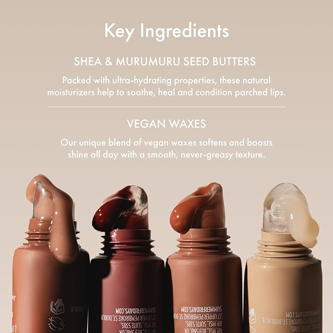 Summer Fridays Tinted Lip Butter Balm - Conditioning Vegan Lip Balm for Instant Moisture, Shine & Hydration - Sheer-Tinted, Soothing Skincare - Brown Sugar (.5 Oz)