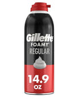 Gillette Foamy Classic Shave Foam for Men, Protection Against Shaving Irritation, Quick and Smooth Shave, shaving cream, 14.9 Oz