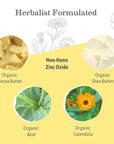 Earth Mama Lady Face® Tinted Mineral Sunscreen Face Stick SPF 40 Light/Medium Tint | Contains Organic Shea & Cocoa Butter | Foundation + Concealer Blends with Most Skin Tones