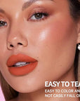 Matte Lip Stain Peel Off Lip Gloss& Lip Liner 2-in-1: One end defines lips with precision liner, the other peels off to reveal long-lasting, waterproof, smudge-proof, transfer-proof matte color.2#