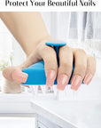 HEETA Scalp Massager with Soft Silicone Bristles for Hair Growth, Dandruff Removal and Exfoliation - Sky Blue Shampoo Brush