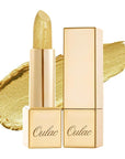 Oulac Glitter Gold Lipstick for Women with Metallic 3D Shine Lightweight Hydrating Formula, High Impact Lip Color, Vegan Beauty, Full Coverage Lip Makeup, Christmas Gifts for Women, Celebration(18)