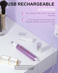 AHHFEI Rechargeable 5 in 1 Ear and Nose Hair Trimmer for Women, 2025 Professional Painless Eyebrow & Facial Hair Trimmer with Powerful Motor and Dual-Edge Blades Easy Cleansing