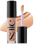 Saie Glossybounce - Hydrating Lip Gloss and Tinted Lip Oil Hybrid with Hyaluronic Acid & Jojoba Oil for Non-Sticky, Ultra-Shiny, Plump & Soft Lips - Everyday Makeup Essential - Shake (.17 oz)