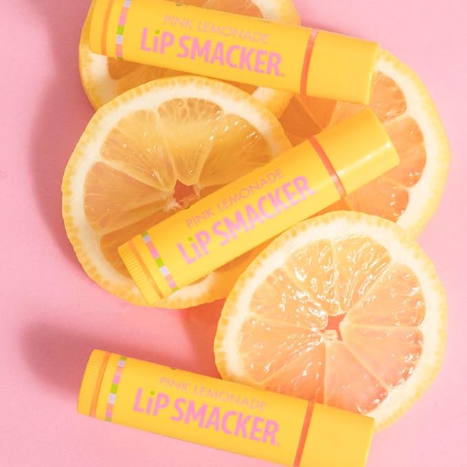 Lip Smacker Flavored Lip Balm, Flavored Moisturizing, Smoothing Soft Shine, Hydrating & Protecting Fun Tasty Flavors, Cruelty-Free & Vegan - Pink Lemonade